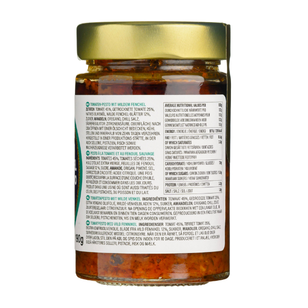 Pesto Tomat & Villfennikel 200g