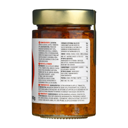 Pesto Tomat & Basilikum 190g