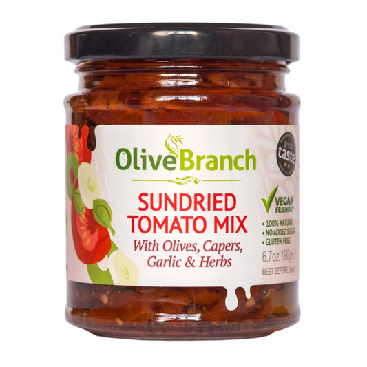 Tomatmiks m/oliven, kapers og hvitløk 190g